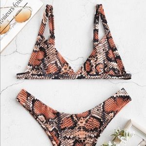 Snake skin bikini